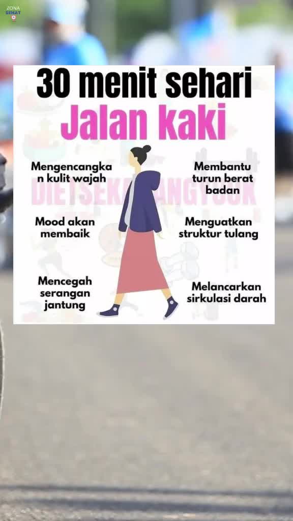 jalan kaki 30 menit sehari