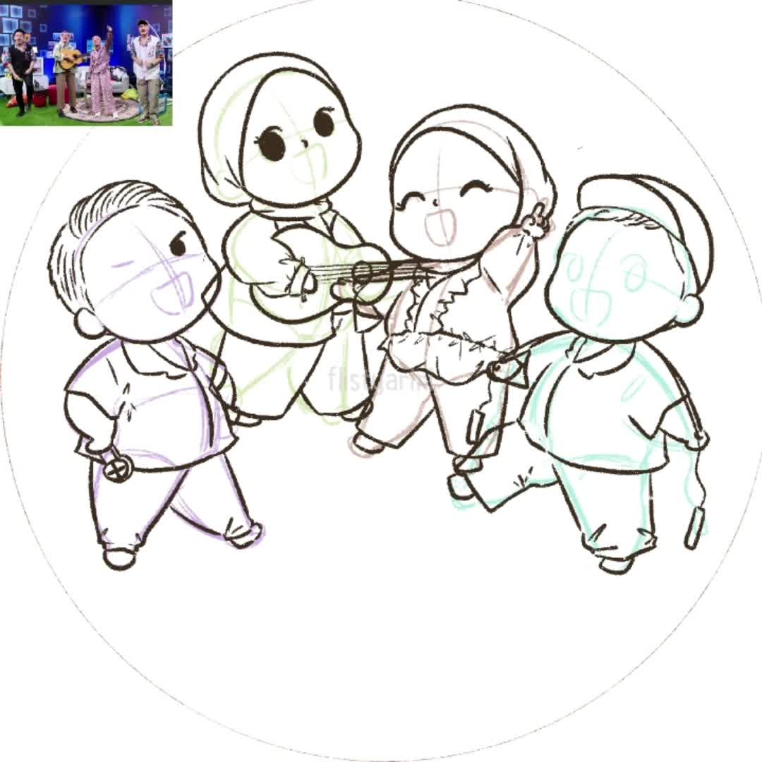 Karya kecil dariku untuk Paul, Nabila, Rony & Salma yang selalu berhasil menghibur kita semua. “Kita di sini ber4, bersemangat”❤️