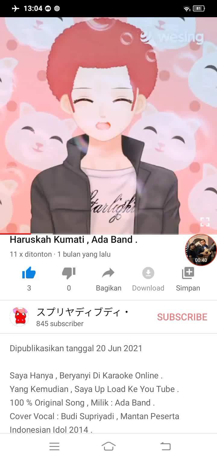 Utk Yang Menyukai , Suara Vocal Budi Jgn Lupa Ketik : https://youtu.be/mdneqOQTVFs  Di You Tube Jgn Lupa ? , & Subscribe Terima Kasih . 