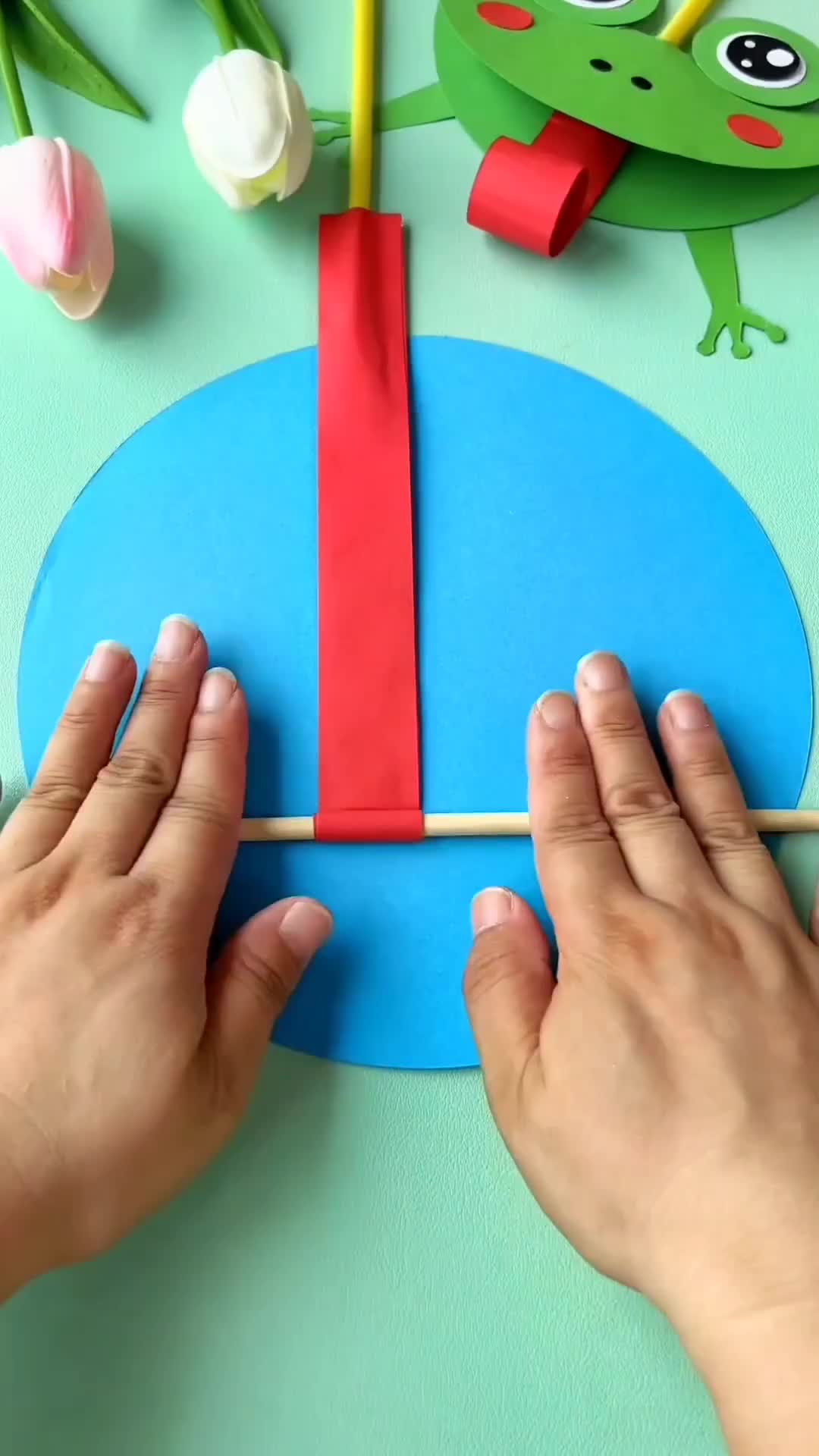 Cara membuat kodok mainan