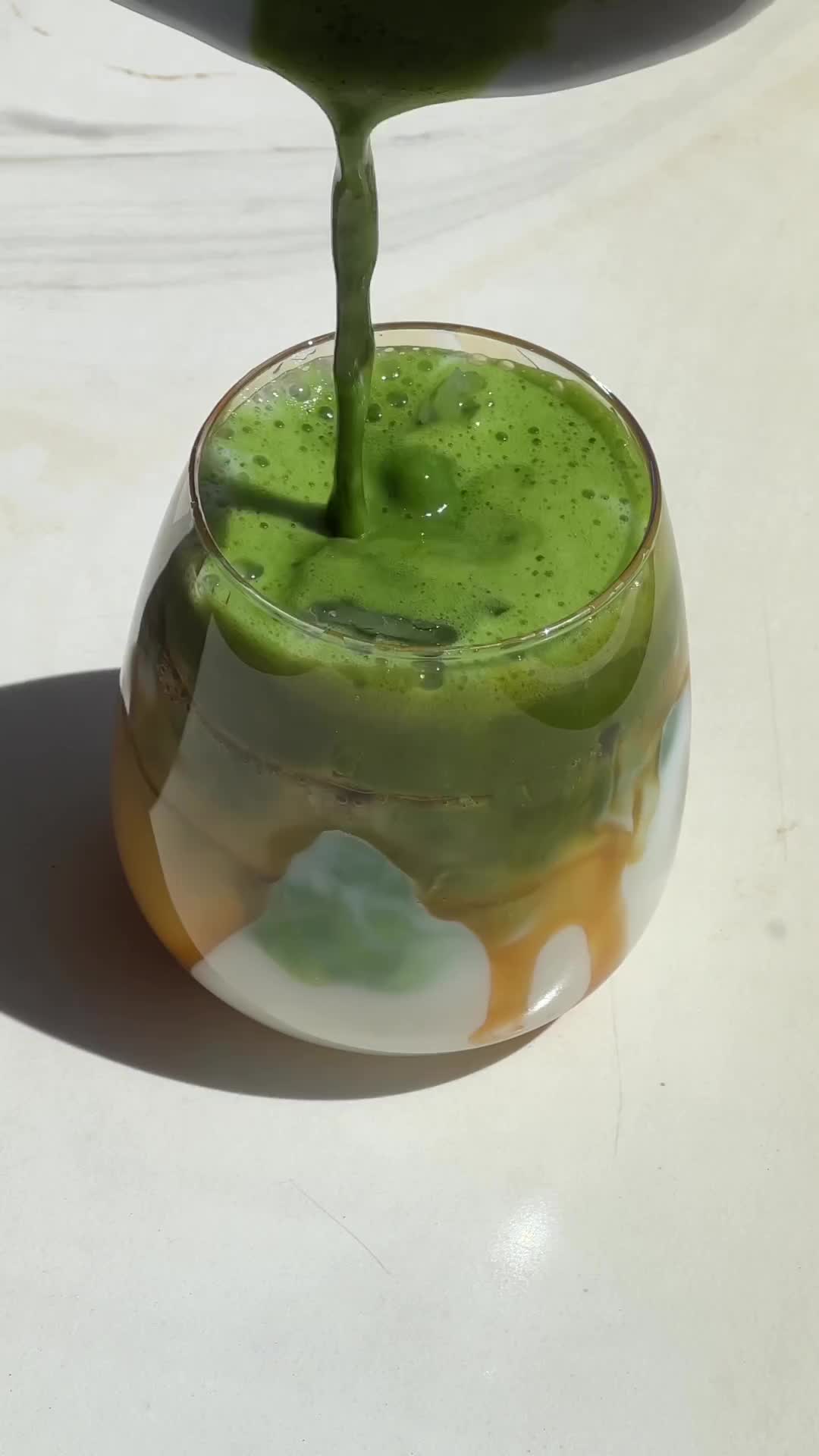 Caramel + matcha🤤🤤🤤