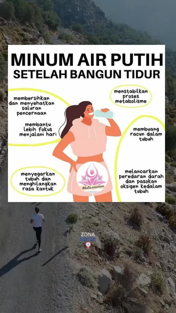 manfaat air putih setelah bangun tidur