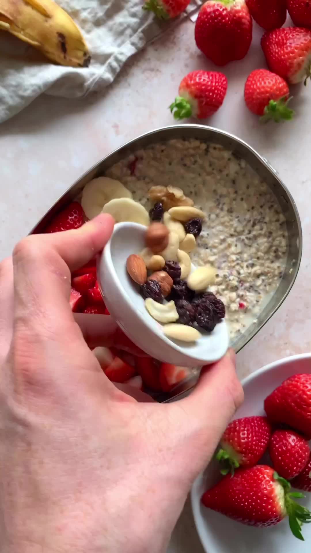 ide sarapan sehat, bikin overnight oats!