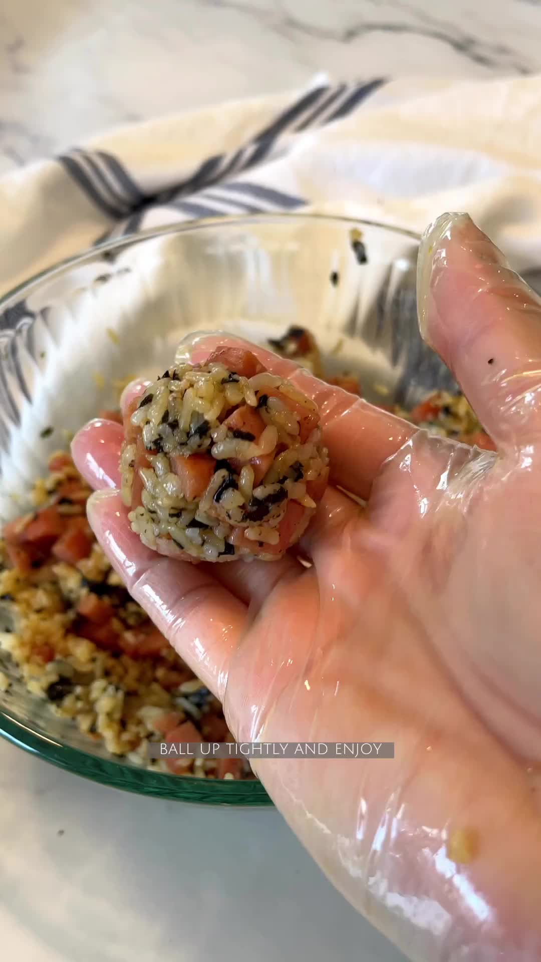 How to make spam rice balls