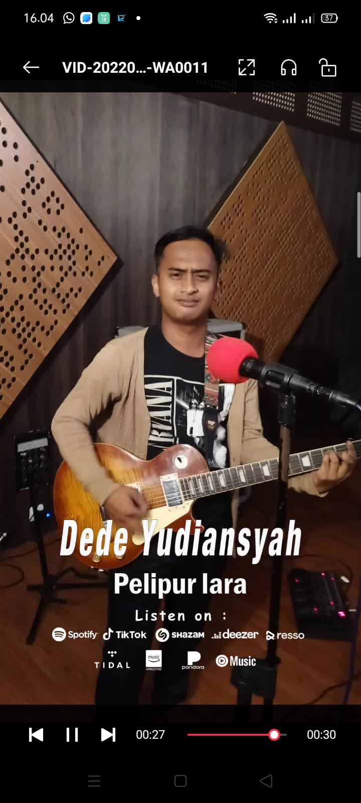 Dede yudiasnyah, Bogor tolong bantu dengarkan musik saya di platform tersebut, bantu karya nyata buang karya meniru.