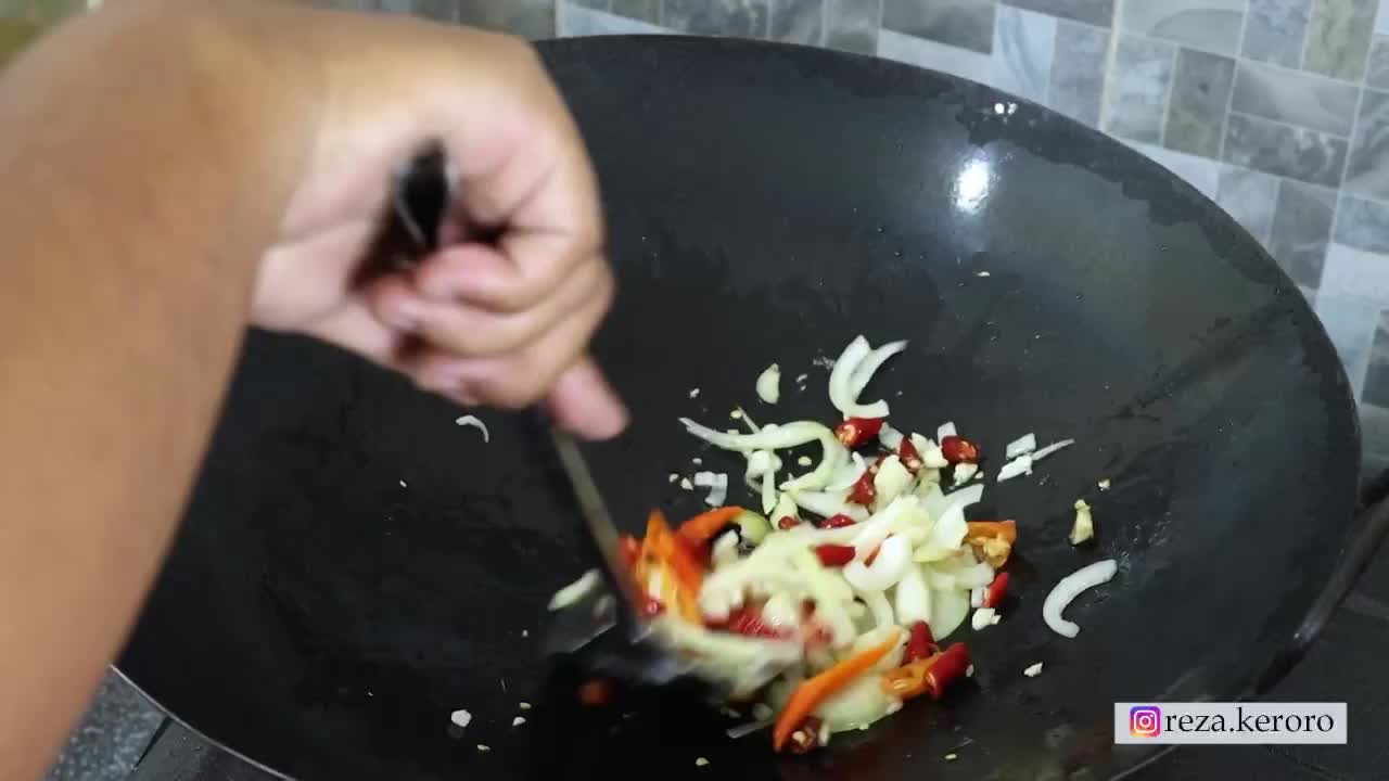 Ayam Cabay Hijau, Tauge Tumis Bakso dan Filed Ayam #onlineauditionmci9