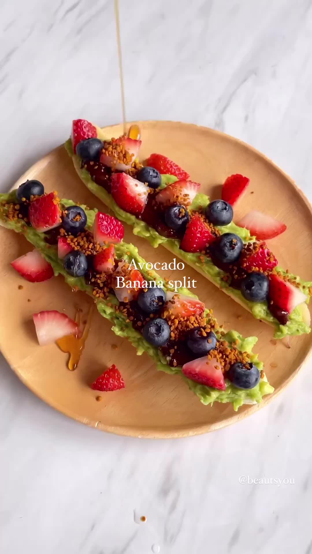 Avocado banana split