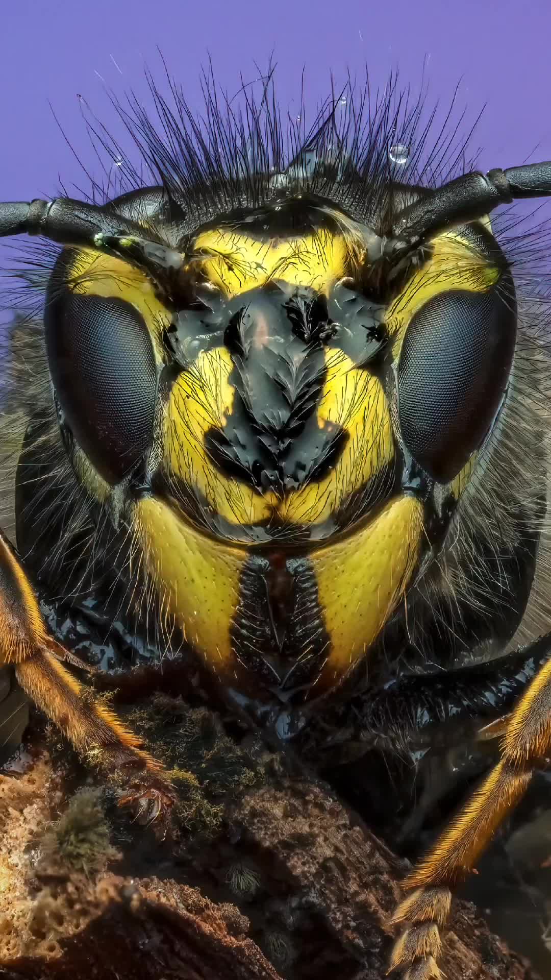 memfoto serangga dengan lensa makro