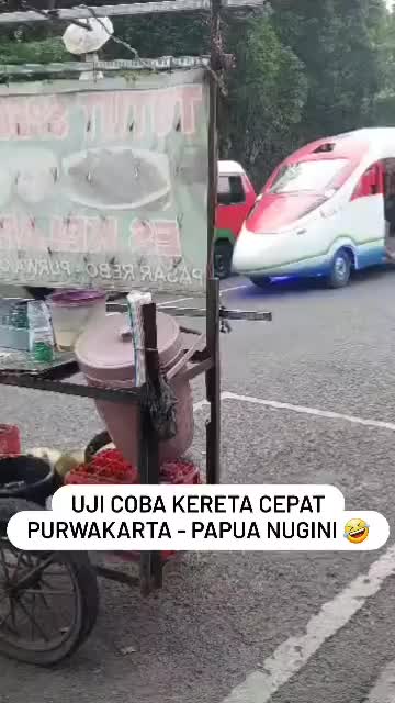 uji coba kereta cepat