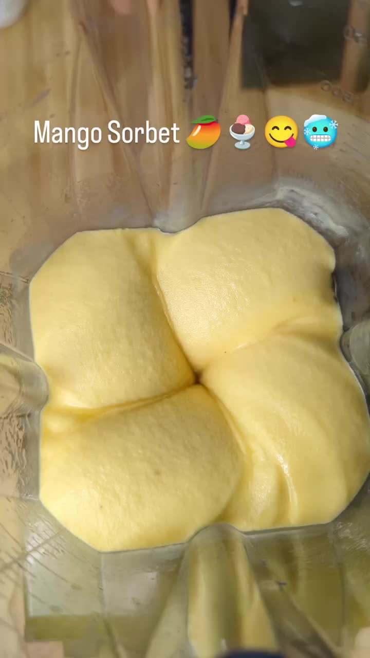 Mango sorbet🥭