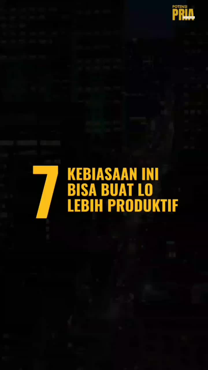 Yang merasa kurang produktif, yuk baca ini dulu 😅. Jangan lupa disave ya biar bisa dibaca lagi!
