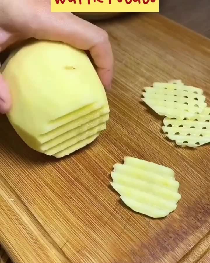 Ide Membuat Waffle Potato Fries