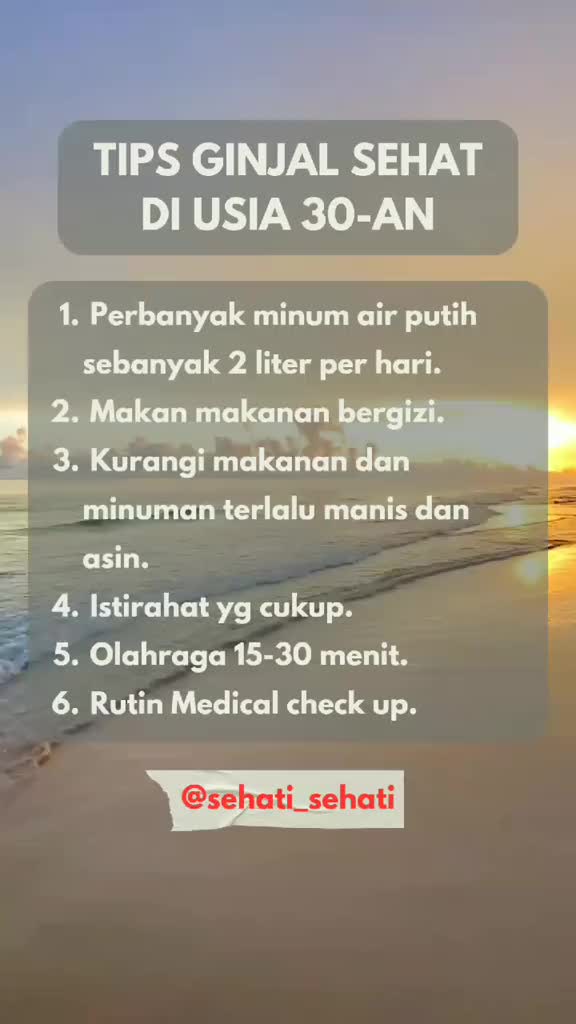 tips ginjal sehat