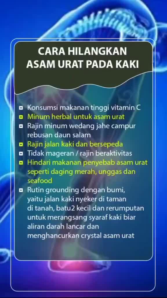 cara menghilangkan asam urat