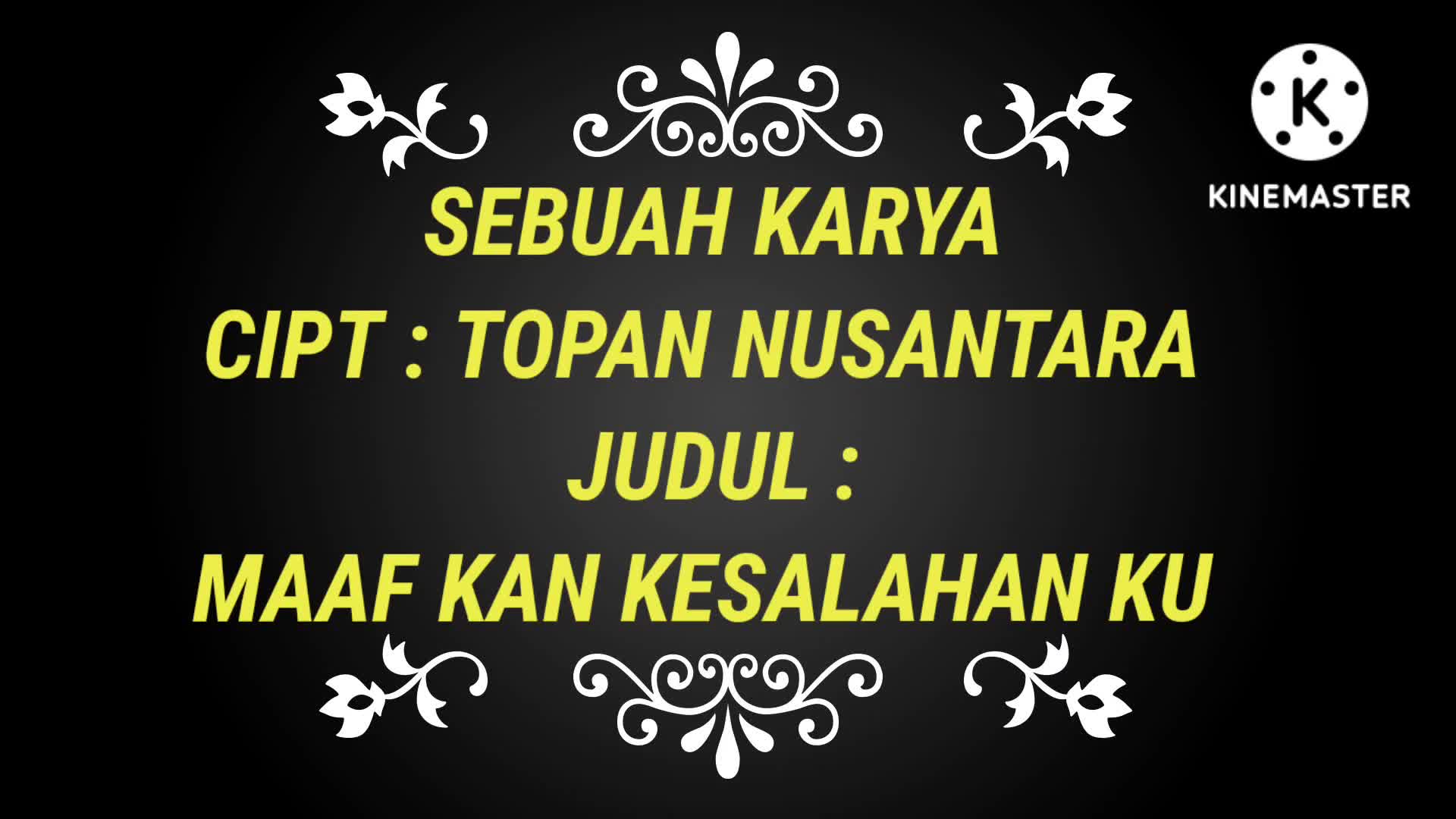 #TOPANNUSANTARA USIA 25thn asal sukabumi #KARYATOPANNUSANTARA judul lagu #Maafkankesalahanku ##TINBS