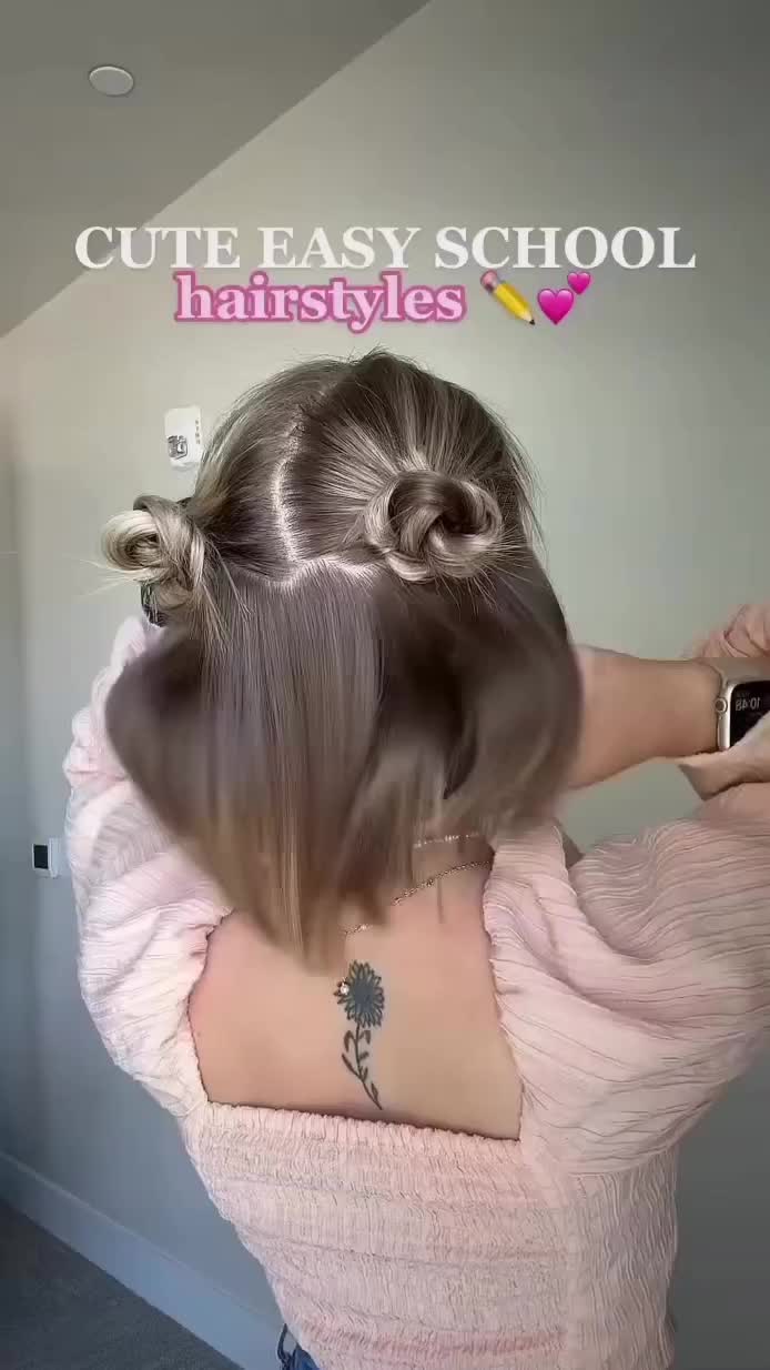 Ide hairstyle untuk sekolah nihh, cute banget!