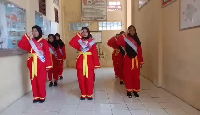 Penampilan Tari Kreasi oleh Siswi PERMATA BANGSA lagu Erkata Bedil ( Adi Lahar Tampubolon), Percut Sei Tuan, Deli Serdang, Sumatera Utara