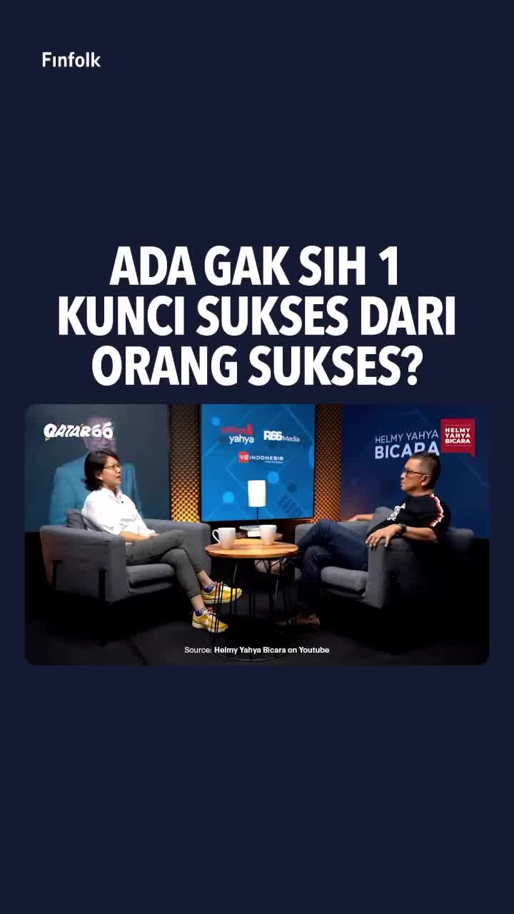 Ada gak sih 1 kunci sukses dari orang sukses?🤔
