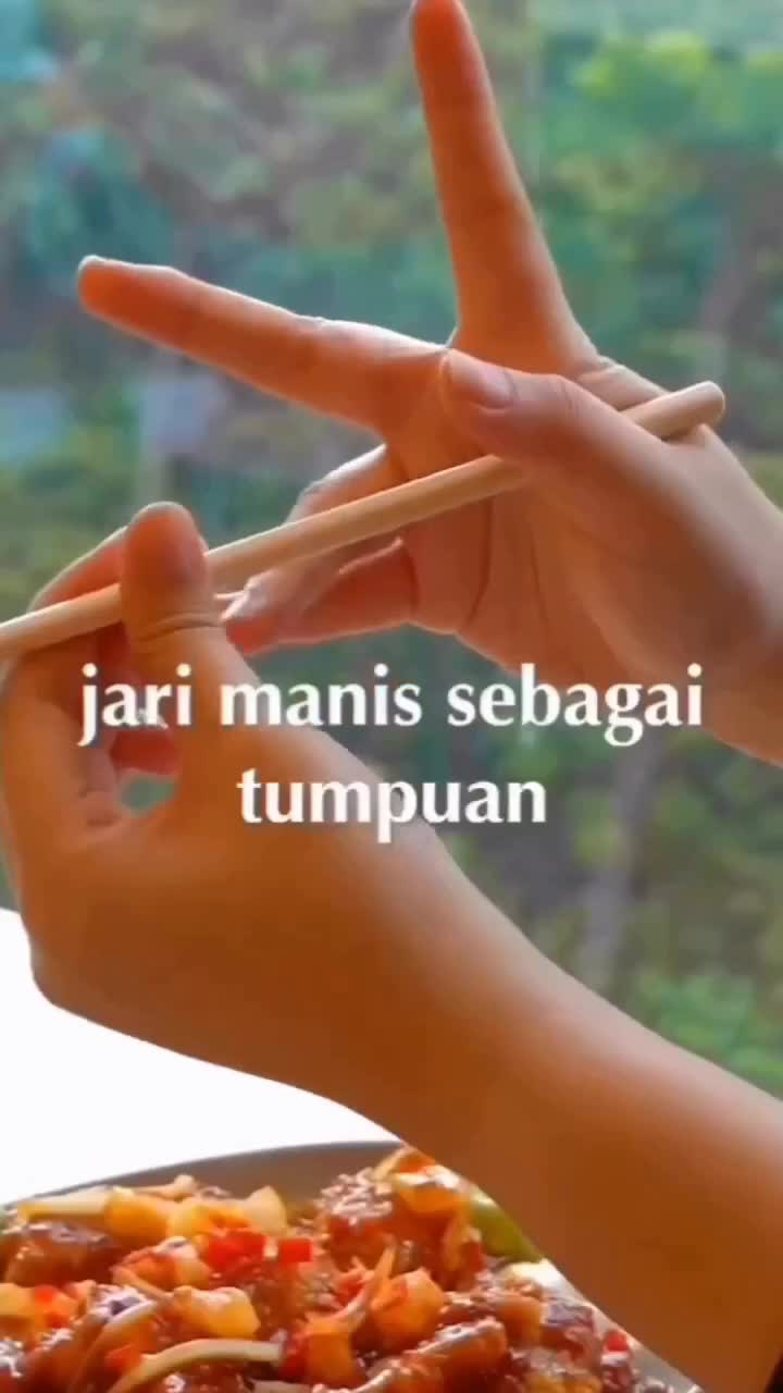 Cara Memegang Sumpit Yang Benar