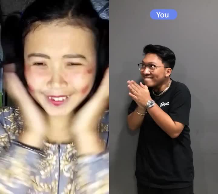 saking manis nya di gombalin sama keljo 😁 sweet talk from keljo,,, dahsyat Agustus 
