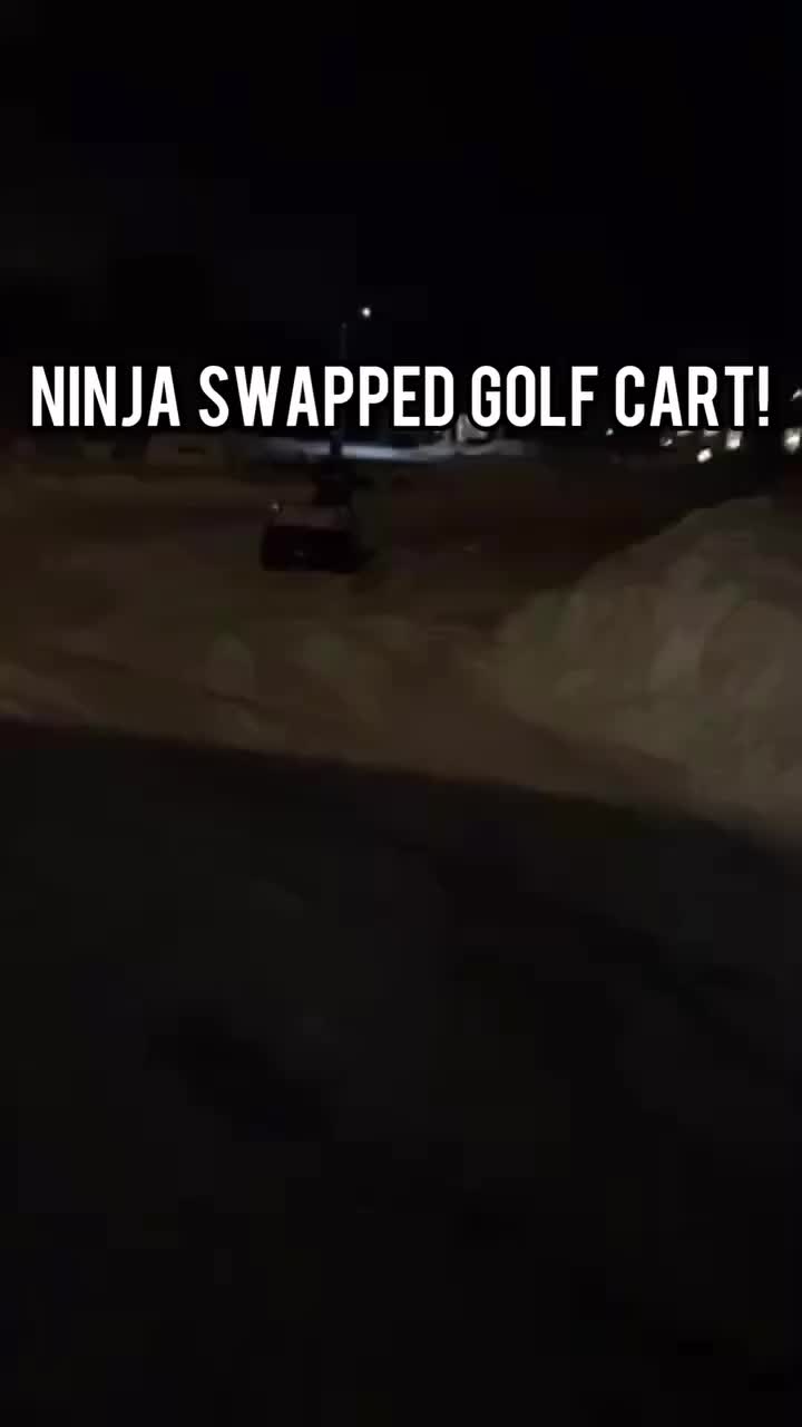 kawasaki ninja swapped golf cart