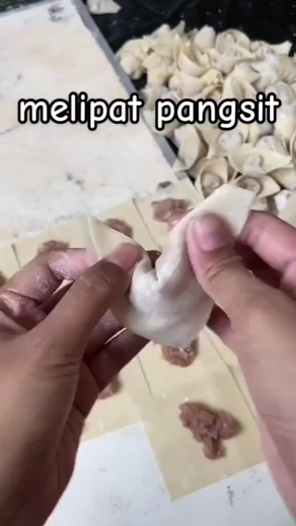 Cara Melipat Pangsit