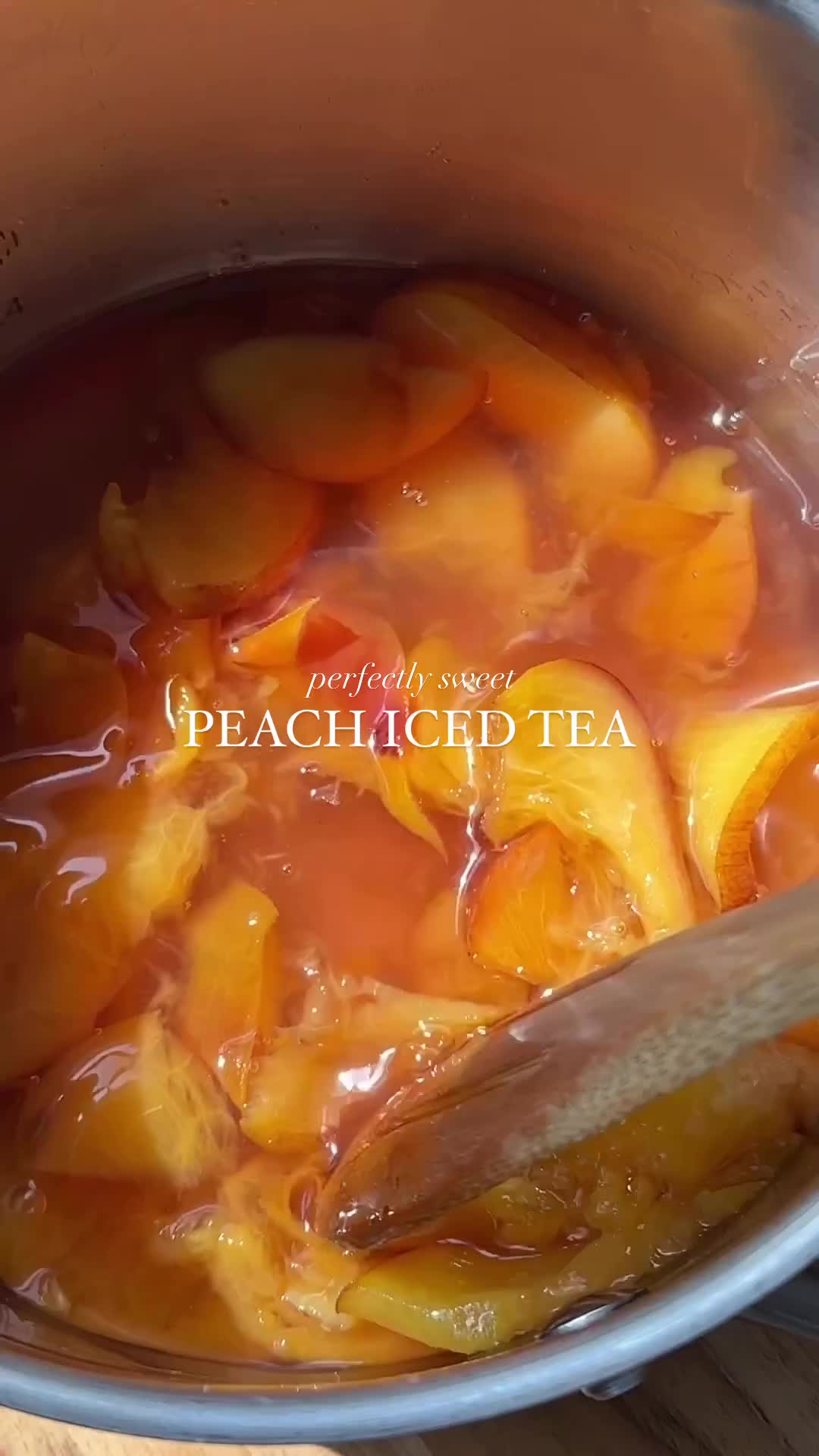 Cara bikin peach ice tea