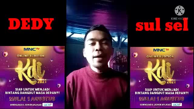 kdi2021 mnctv nama dedy asal sul sel umur27 hobi nyanyi panggung kepanggung  jdul lagu bintang pentas nmr hp 085242071650 online audition 