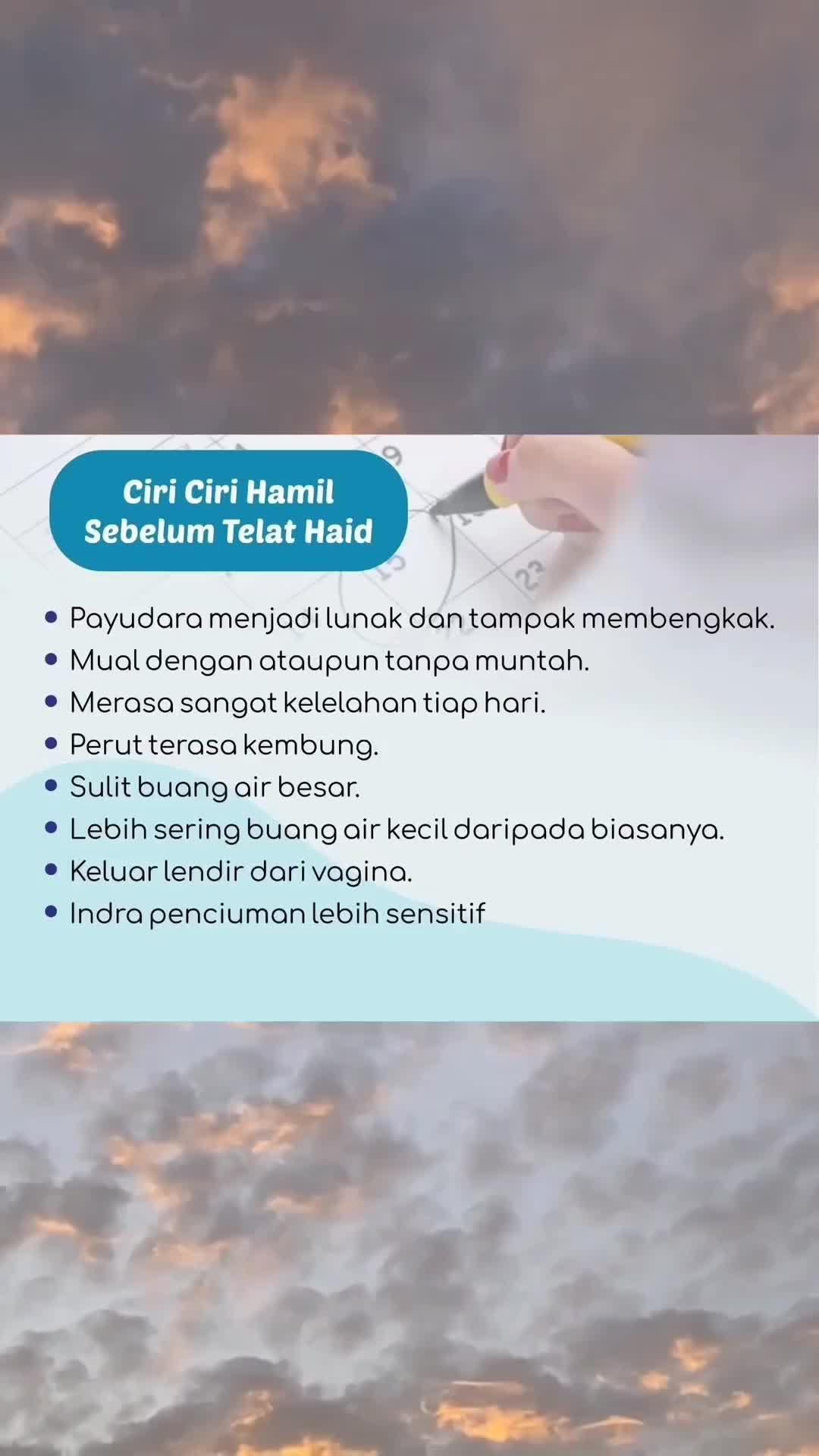 tanda tanda kehamilan