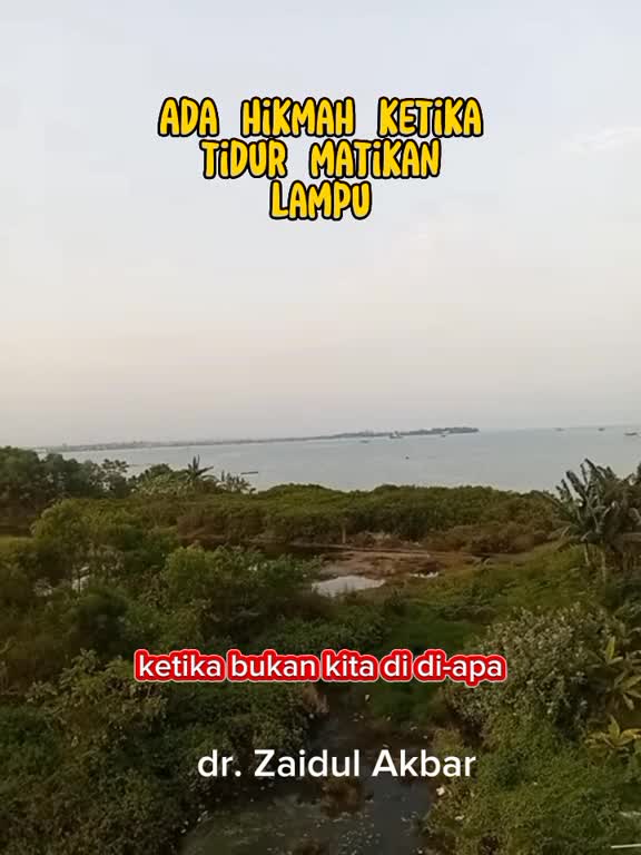 tidur dan matikanlah lampu