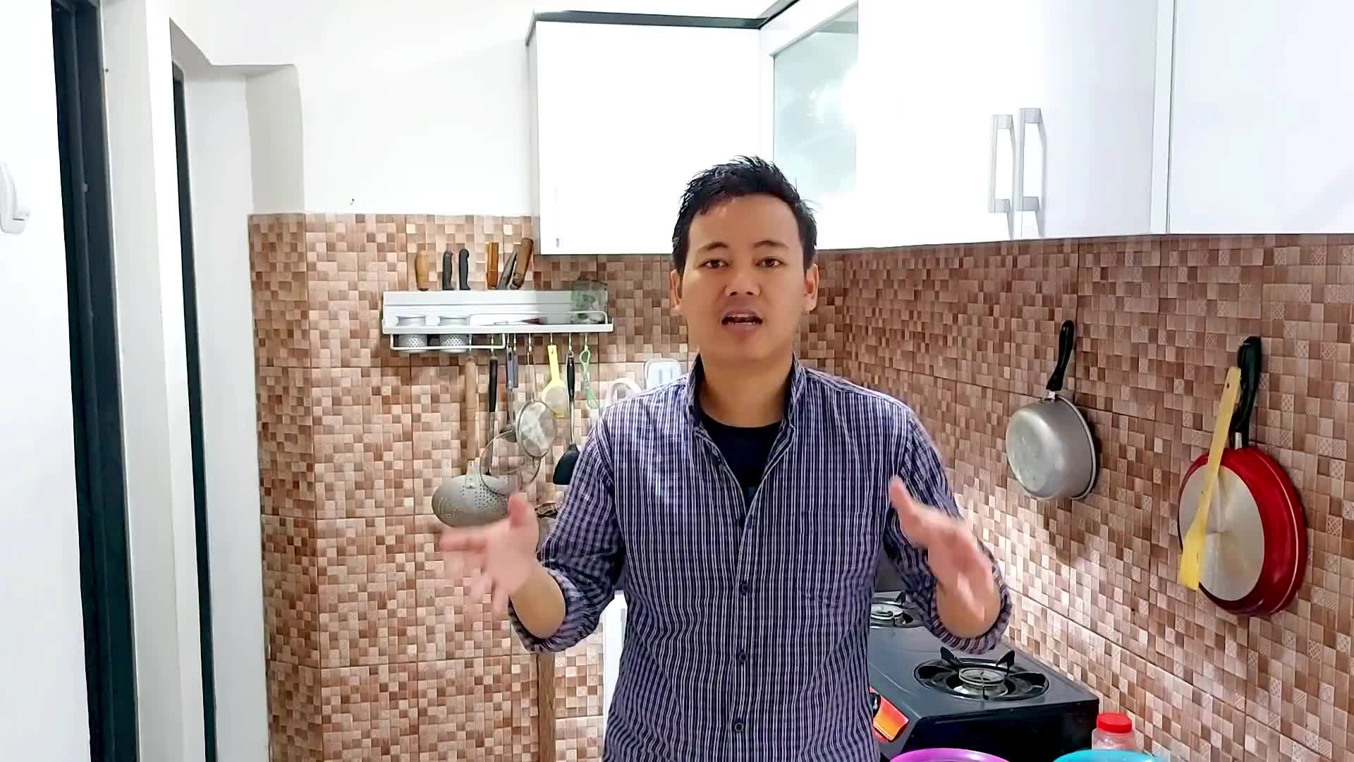 Burhan 27 Tahun, Honey Garlic Shrimp with Oyster Broccoli #onlineauditionmci8