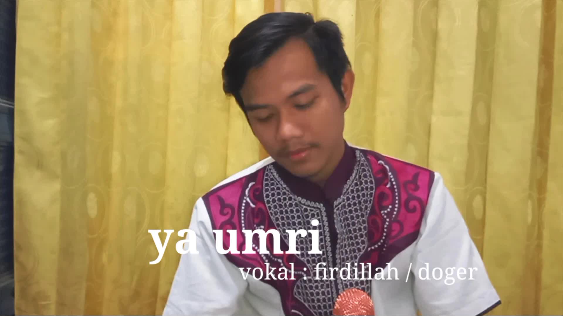 Assalamu'alaikum Sahabat semua perkenalkan nama saya Firdillah asal kota Jakarta ,disini saya membawakan lagu "YaUmri"