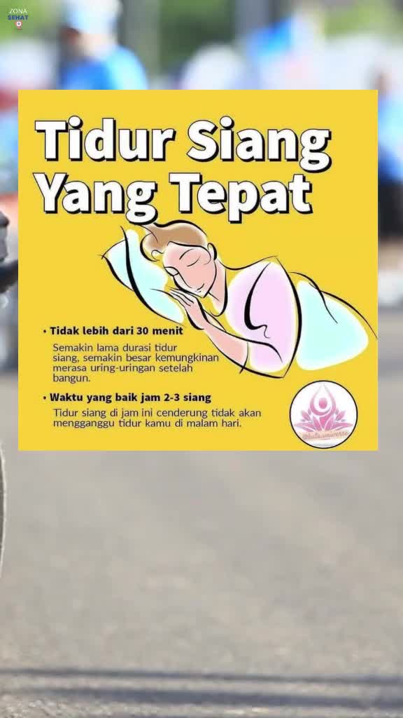 tidur siang yang tepat