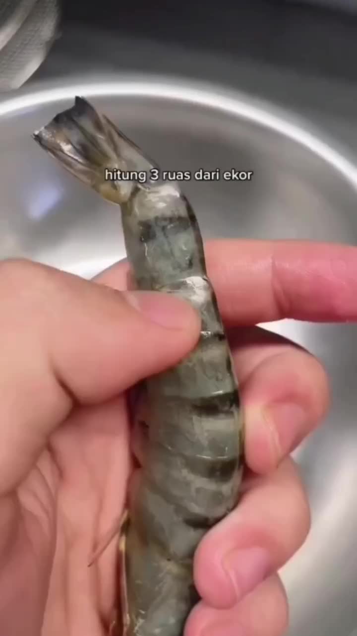 Cara Bersihin Udang Pake Tusuk Sate