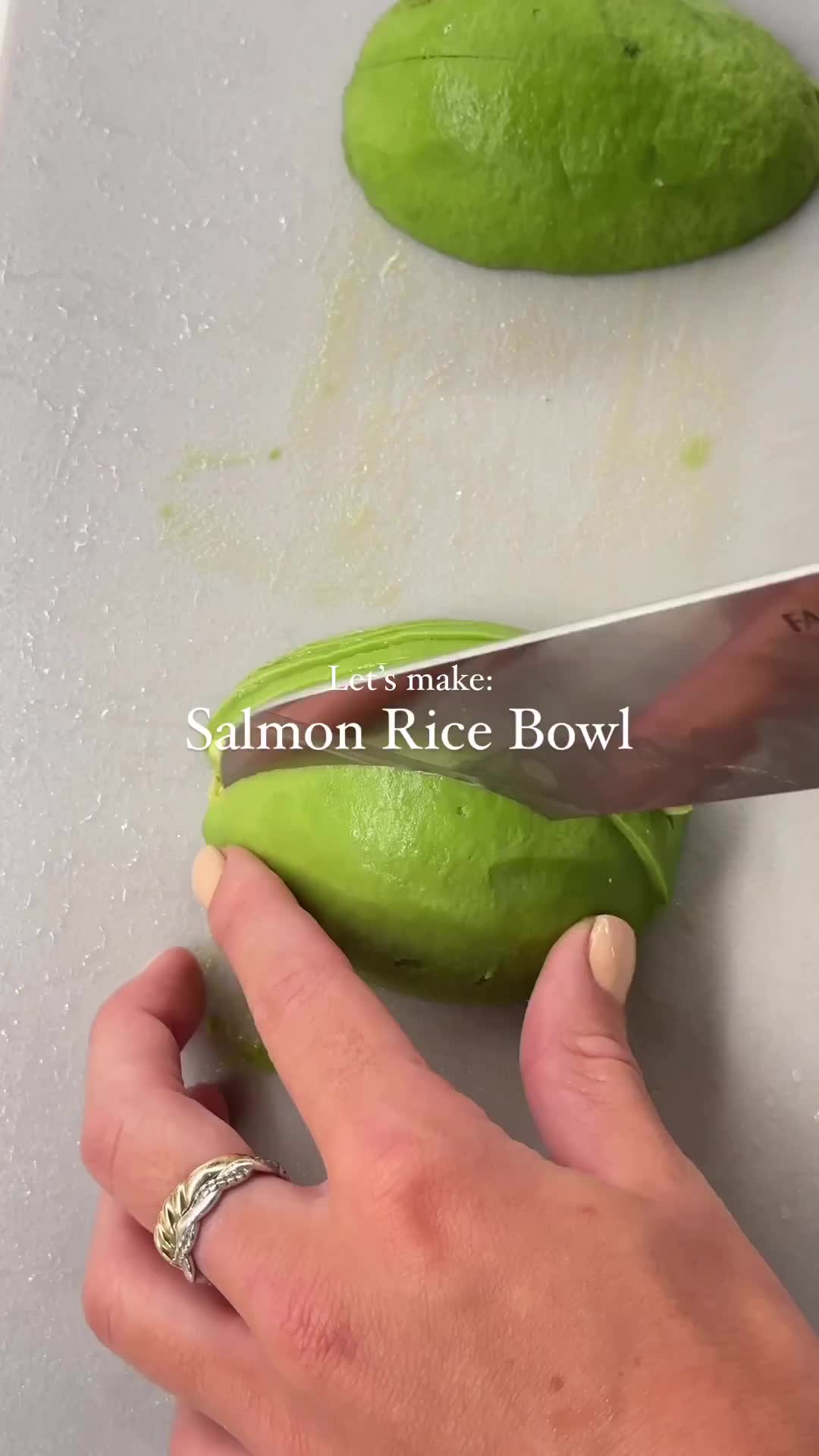 Cara bikin Salmon Rice Bowl