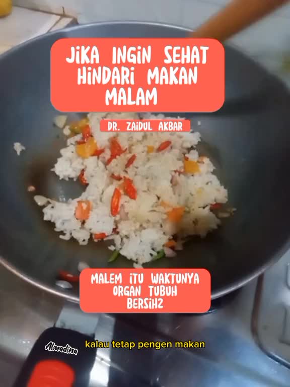 jangan biasakan makan malam