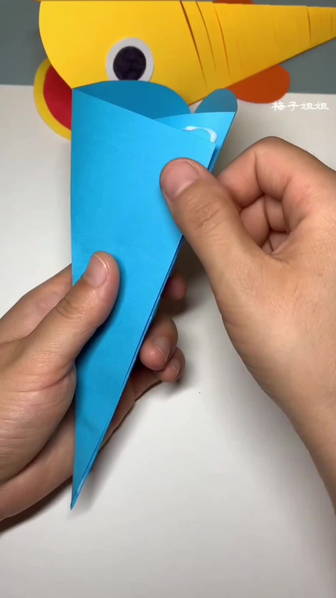 Cara membuat ikan dari kertas buat anak