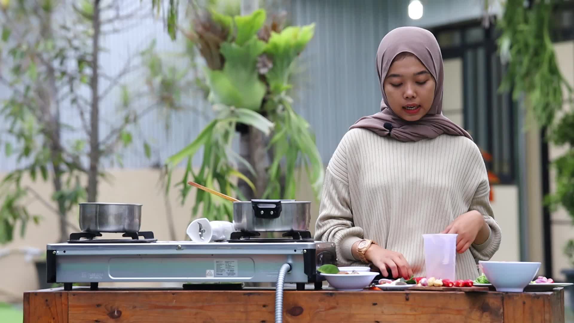 sambal goreng daging & tumis selada air #onlineauditionmci8