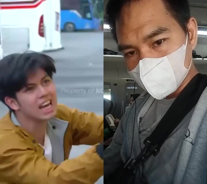 Mau act challenge di kereta, malah ditegur wkwkwk