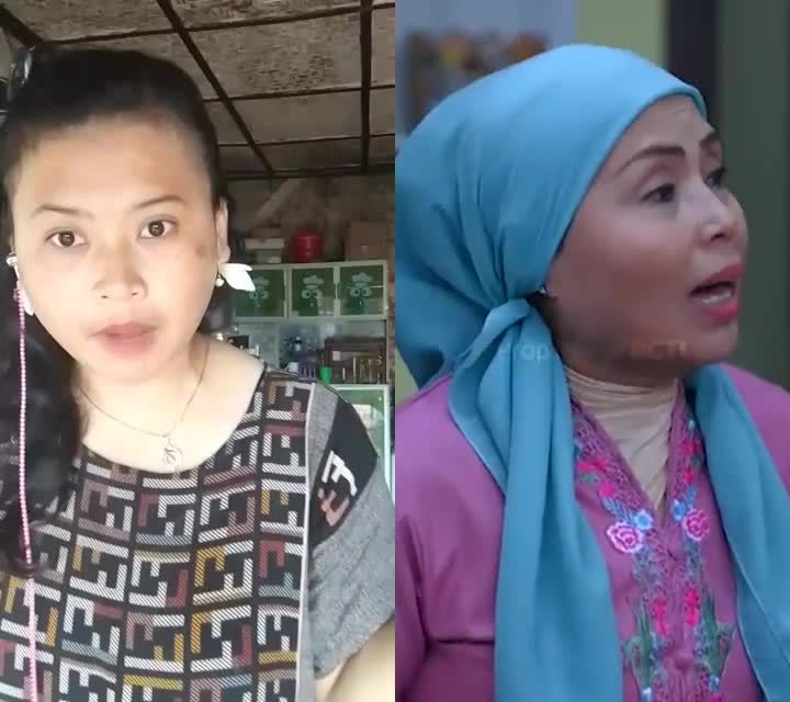 ya ampun Mak minta di semprot ya mak