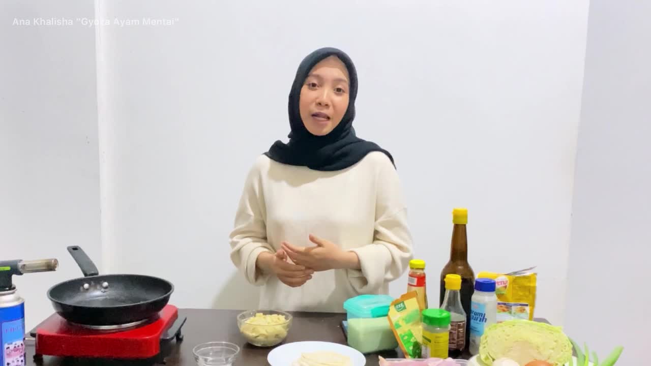 Gyoza Ayam Mentai (Chicken Gyoza with Mentai Sauce) #onlineauditionmci8